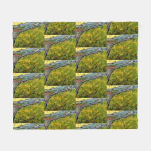 Cobertor De Velo Campo de sementes em Sunrise, por Vincent van Gogh