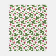 Campos de Morango em Branco