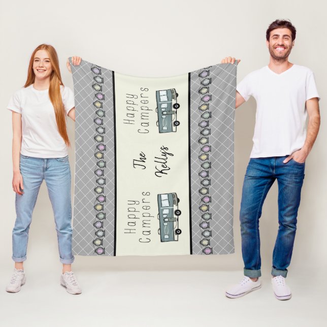 Cobertor De Velo Campos felizes Personalizados RV (In Situ)