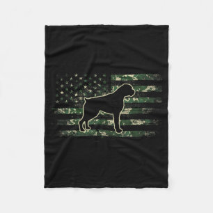 Cobertor De Velo Camuflagem de Boxer Bandeira Americana EUA Amante