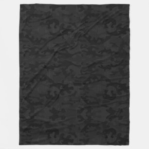 Cobertor De Velo Camuflagem de carvão Fleece Blanket