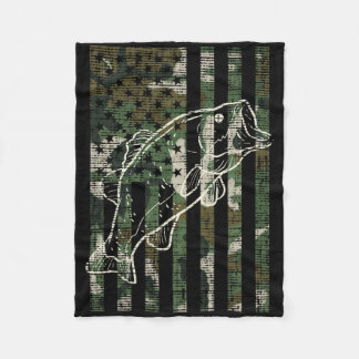Cobertor De Velo Camuflagem de pesca Bandeira dos EUA Peixe B Patri