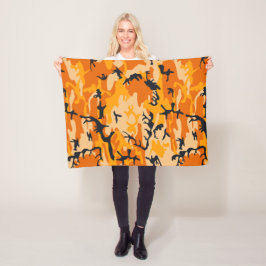 Cobertor De Velo Camuflagem Laranja, Militar, Exército