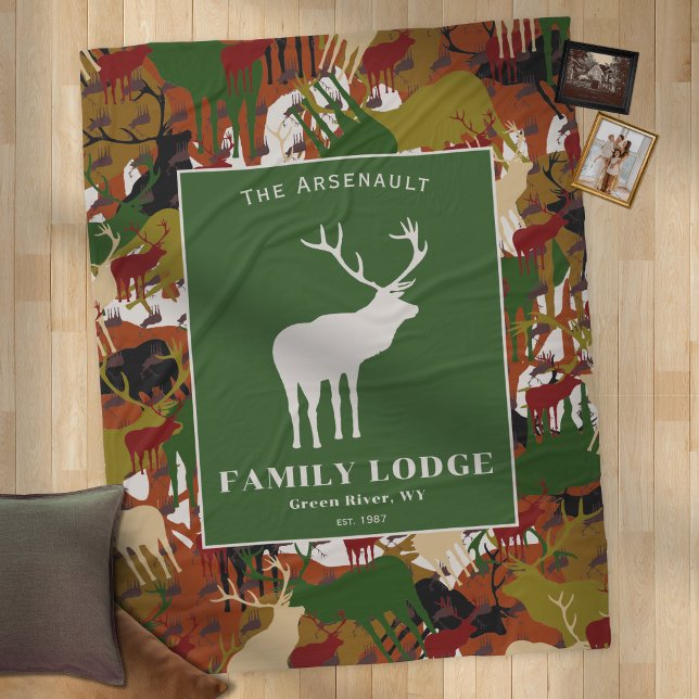 Cobertor De Velo Camuflagem Marrom Verde Personalizado (Criador carregado)