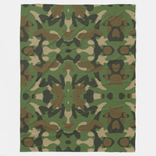 Cobertor De Velo Camuflagem Verde