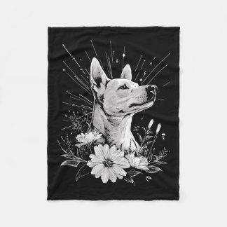 Cobertor De Velo Canaan Dog Lover - Tatuagem de Estilo Retroativo