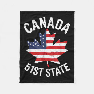 Cobertor De Velo Canada 51rua State Usa Flag Canada 51rua State Vin