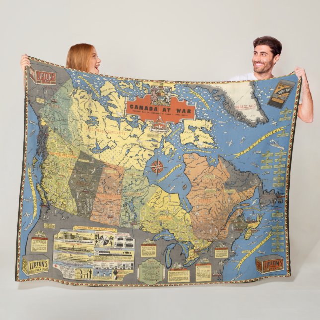 Cobertor De Velo Canadá na guerra (In Situ)