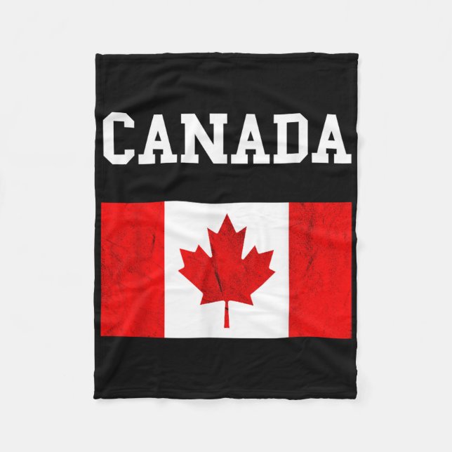 Cobertor De Velo canadense Flag Maple Leaf Canadian Flag (Frente)