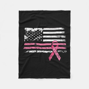 Cobertor De Velo Cancer Camisa bandeira americana Sensibilização do