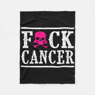 Cobertor De Velo Cancer Crânio E Crossbones Esqueleto Cancer