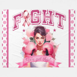 Cobertor De Velo Cancer da mama floral, rosa e Bonito