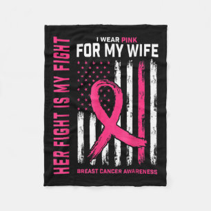 Cobertor De Velo Cancer De Mama Sua Luta É Minha Luta Eu Visto Rosa