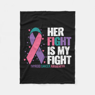 Cobertor De Velo Cancer Ela Combater Meu Câncer de tiróide De Luta