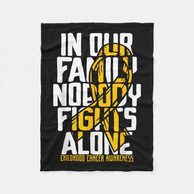 Cobertor De Velo Cancer infantil Suporte para Cancer de infância da (Frente)