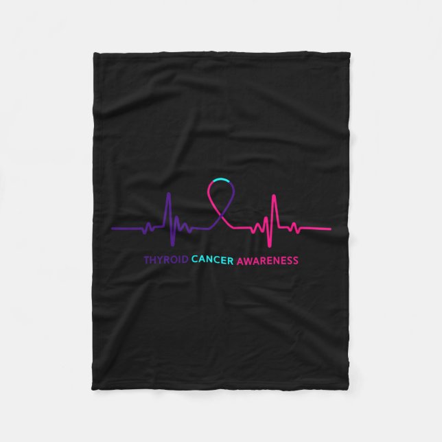 Cobertor De Velo Cancer - Presente do Câncer de tiróide (Frente)