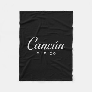 Cobertor De Velo Cancun México Férias Retrô Pôr do Sol Pirâmide Via