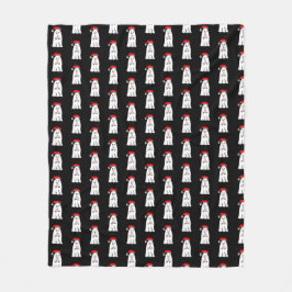 Cobertor De Velo Candy Cane Ghosts