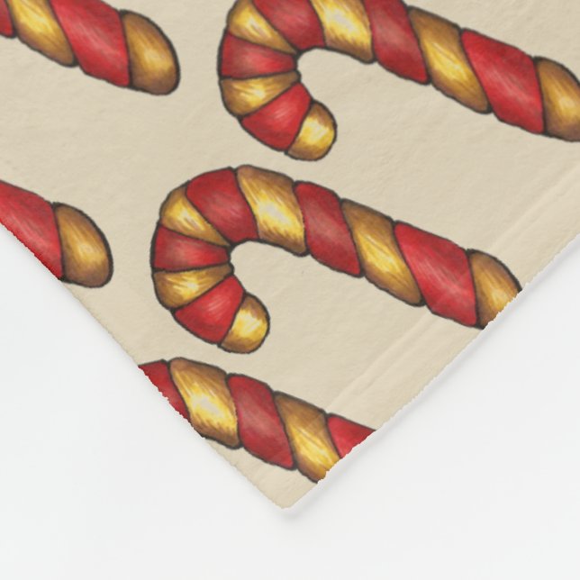 Cobertor De Velo Candy Cane Twist Natal Cookie Baking (Quina)