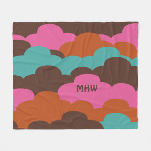 Cobertor De Velo Candy Clouds, manta de velo personalizado monogram