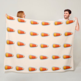 Cobertor De Velo Candy Corn Fleece Blanket 60"x 80"