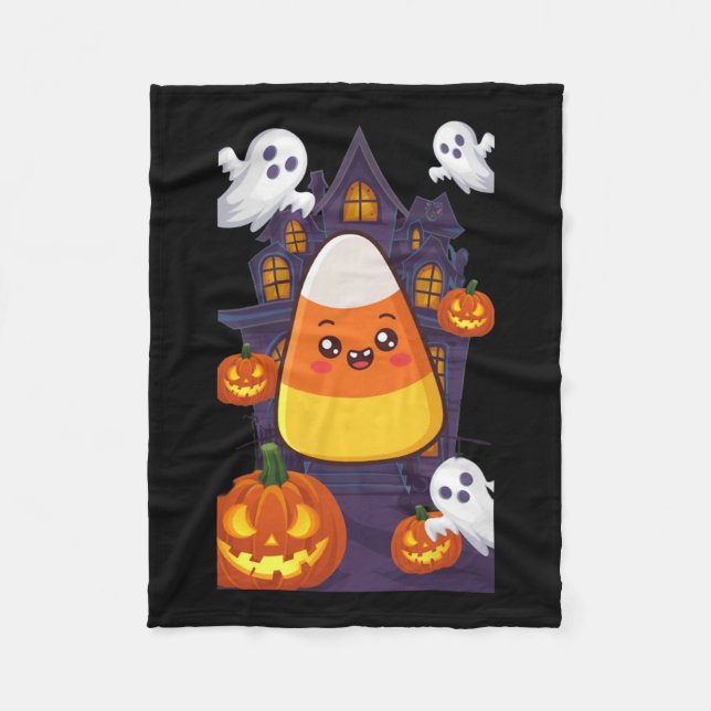 Cobertor De Velo Candy Corn Halloween Costume (Frente)