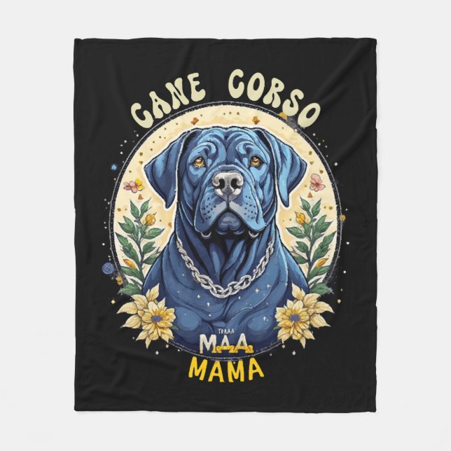 Cobertor De Velo Cane Corso Mamãe (Frente)