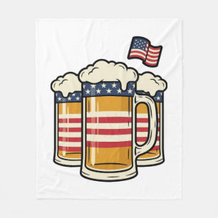 Cobertor De Velo Caneca de Cerveja Patriótica Design Vetorial Vinta