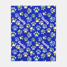 Cobertor De Velo Canetas Azuis Personalizadas