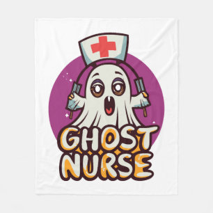 Cobertor De Velo Canine Care em Halloween One Spooky Nurse Dog