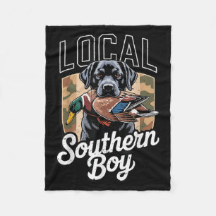 Cobertor De Velo Cão Black Lab Local Menino Sulista Camuflado Caça