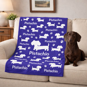 Cobertor De Velo Cão-canino personalizado-azul-mosquito