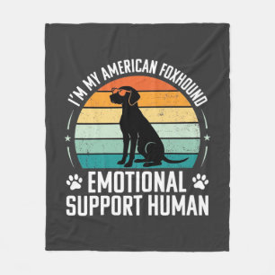 Cobertor De Velo Cão de Apoio Emocional Humano Foxhound Americano