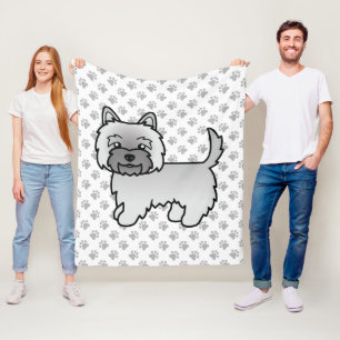 Cobertor De Velo Cão de Cartoons de Cairn Terrier Cute