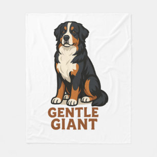 Cobertor De Velo Cão de Montanha Bernês Gigante Gentil.