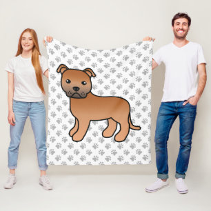 Cobertor De Velo Cão e patas de cartoon lindas - escrivão