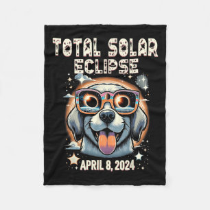 Cobertor De Velo Cão Eclipse Total Solar Vestindo Gamas Eclipse Sol
