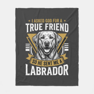 Cobertor De Velo Cão Labrador Amigo Verdadeiro