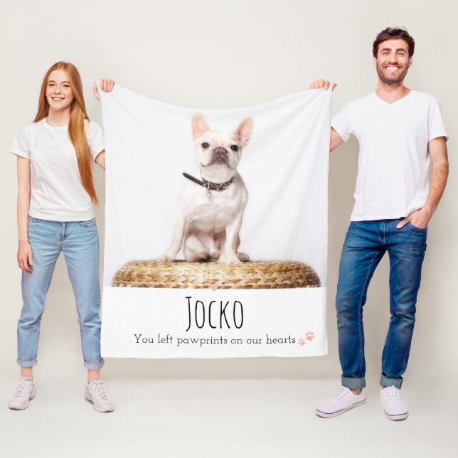 Cobertor De Velo Cão Memorial Pet Loss KeepsasaemFoto Personalizada (In Situ)