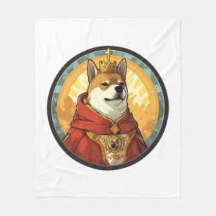 Cobertor De Velo Cão Rei Shiba Inu  