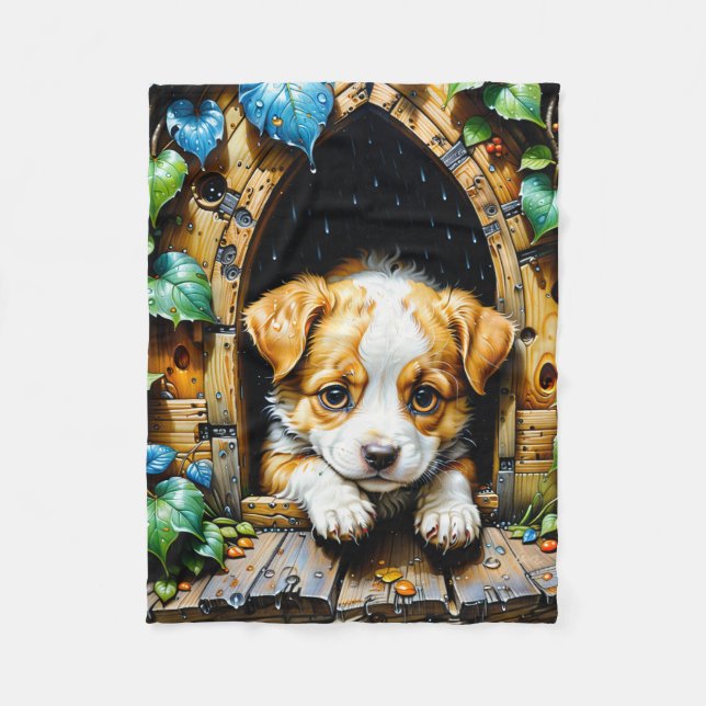 Cobertor De Velo Cãozinho Adorável (Frente)