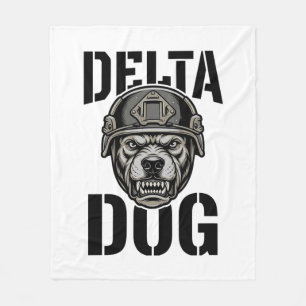 Cobertor De Velo Capacete Bulldog Delta Dog Design de Gravura Vinta