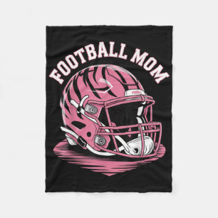 Cobertor De Velo Capacete de Energia de Mãe de Futebol Rosa no Dia