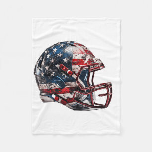 Cobertor De Velo Capacete de Futebol Americano Bandeira dos EUA