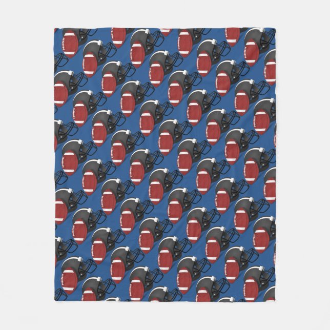 Cobertor De Velo Capacete de futebol e cobertura do velo da bola (Frente)