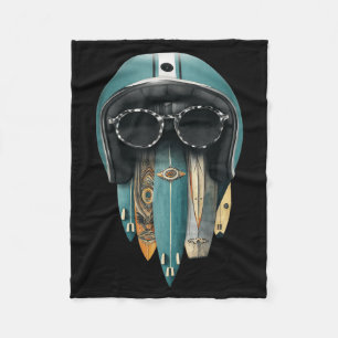Cobertor De Velo Capacete de Moto Vintage Surf e Ride Surfing