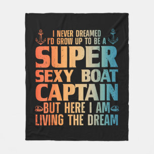 Cobertor De Velo Capitão de Barco legal para Homens, Sail Pontoon B
