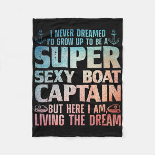 Cobertor De Velo Capitão Design para Homens Barco Bo