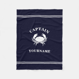 Cobertor De Velo Capitão Náutico do Caranguejo Peão Blanket Persona