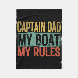 Cobertor De Velo Capitão Pai Meu Barco Minhas Regras Divertido Retr